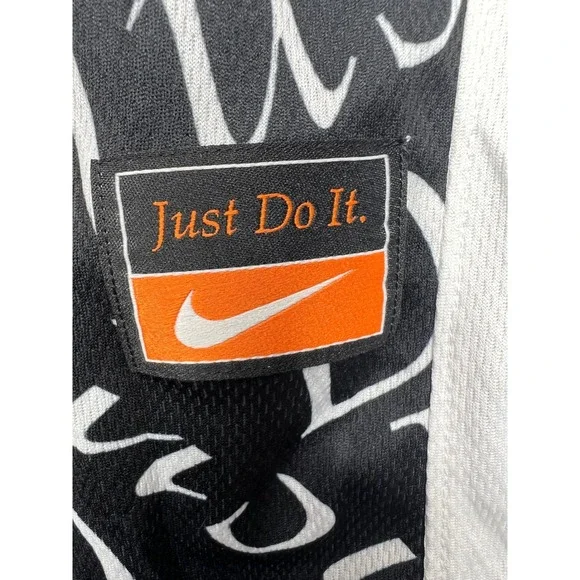 Nike Boys Just Do It Basketball Shorts Black White CJ8087-010 Size Medium NWT - Picture 3 of 7